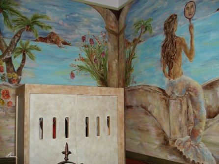 Bathroom Large Mural
Mermaid & Tropical Views - Walls #6 & 7